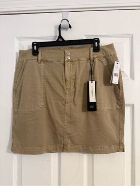 Liverpool Women's Khaki Utility Mini Skirt skort